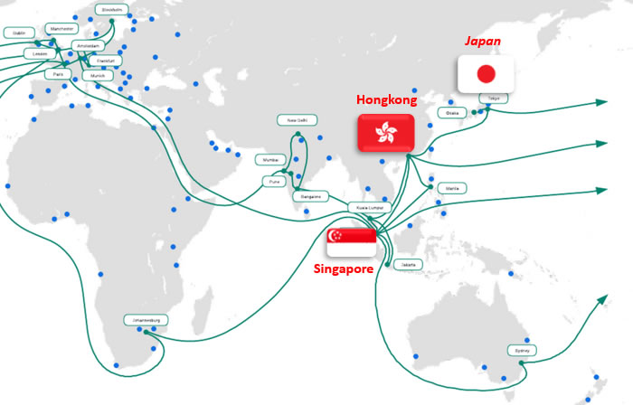 Strategic Points of Presence in Asia