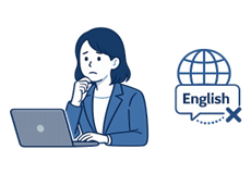 サポートのレスポンスが悪い。英語に対応していない